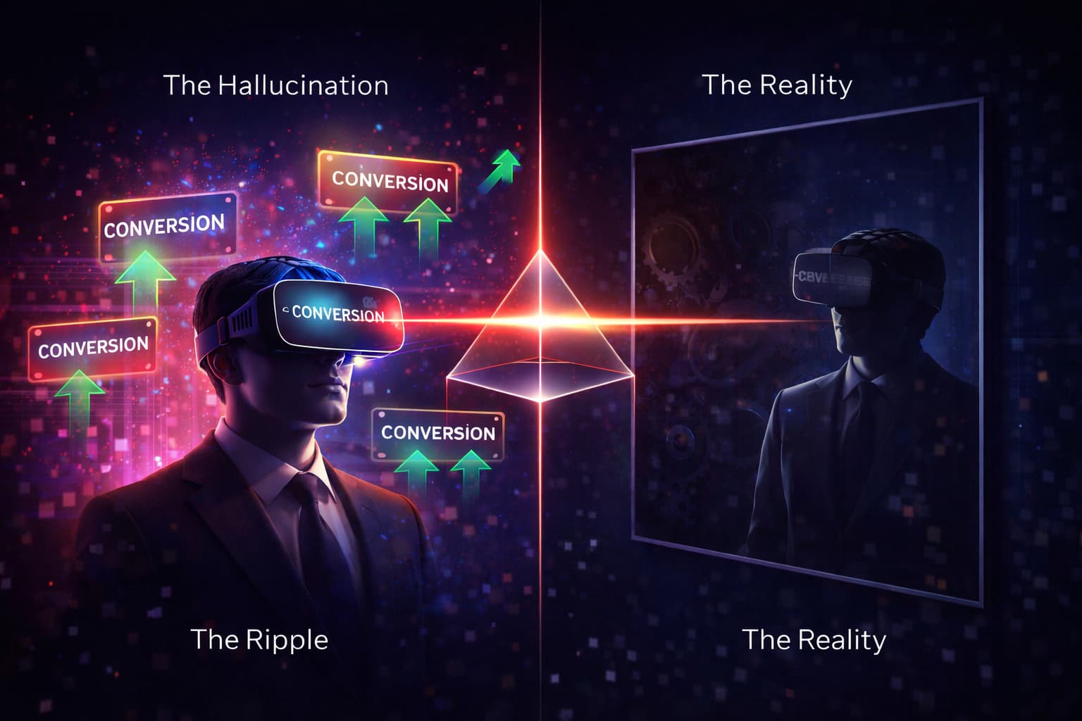 広告管理画面の「幻覚（ハルシネーション）」を疑え。プラットフォームが推測データで成果を捏造する時代、Miraiが提供する“正気”のデータ