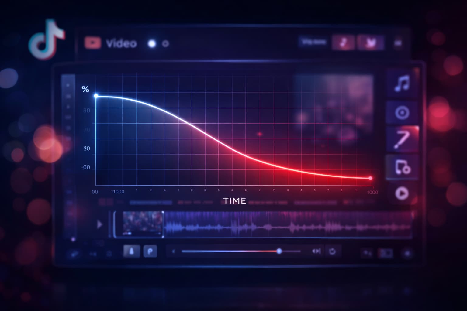 TikTok動画の「完播率（読了率）」を読み解く：バズる動画に共通するデータ分析術